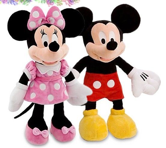 Minnie e Mickey - Pelúcia - 2 Peças